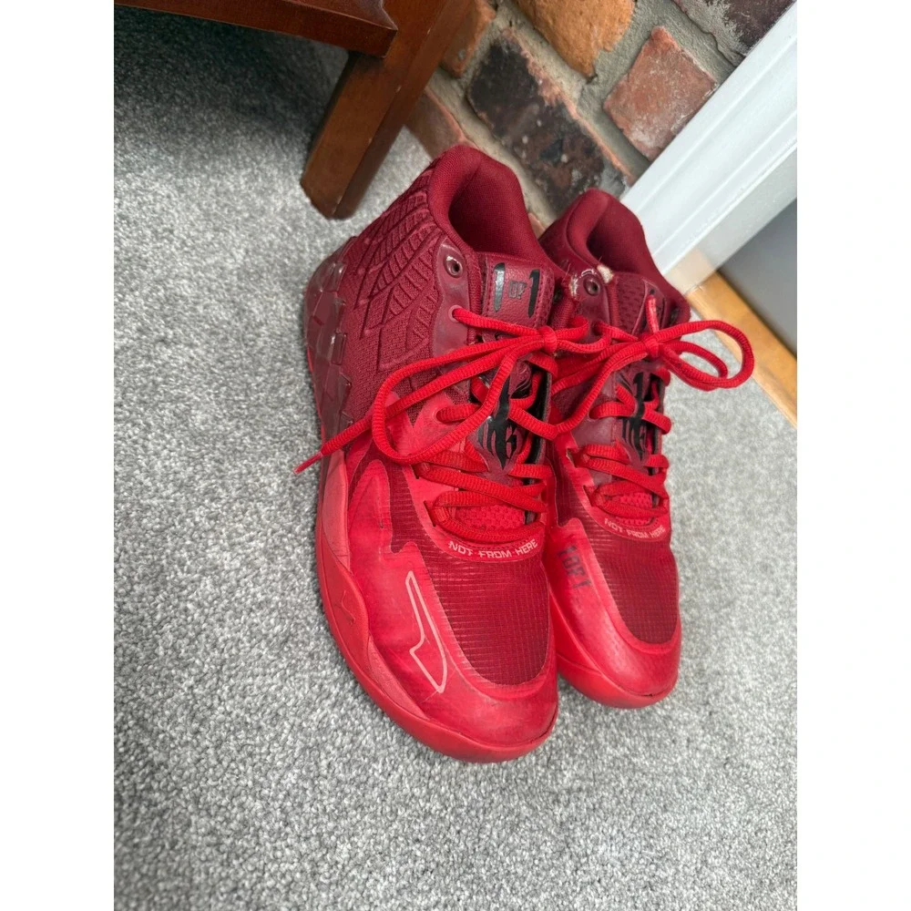 PUMA LaMELO Ball‎ MB.01 Shoes Mens Sz 11 Red Basketball Gym Sneakers